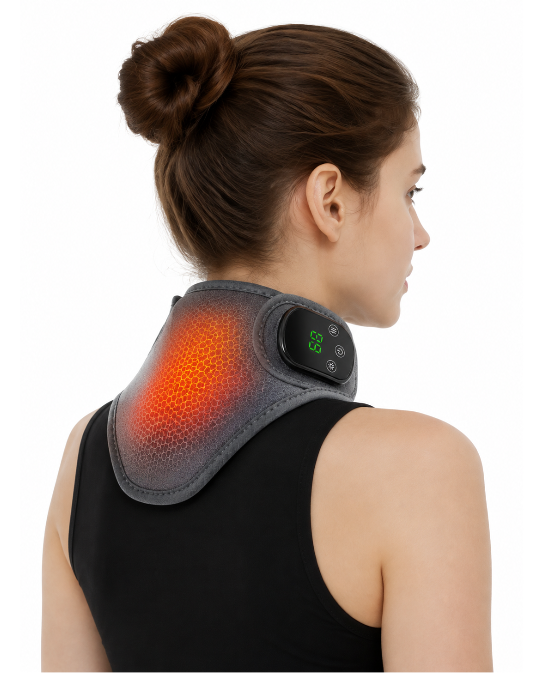Elektrisk Nackmassager med Värme & Vibration