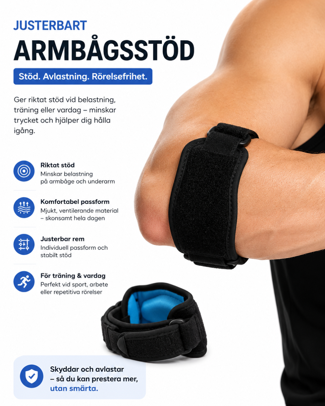 Armbågsstöd för Stöd & Avlastning vid Aktivitet