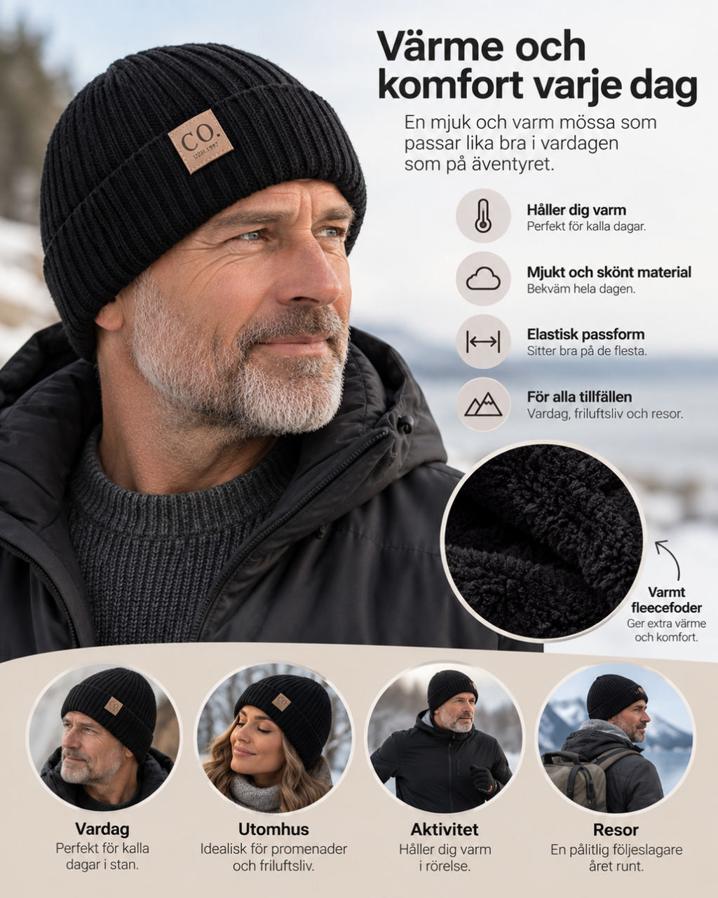 Varm Mössa för Kalla Dagar